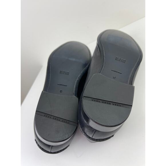 Boss HUGO BOSS Tailored Mens Navy Blue Leather Loafer Shoes Slip On Dress Size 8 main image 3